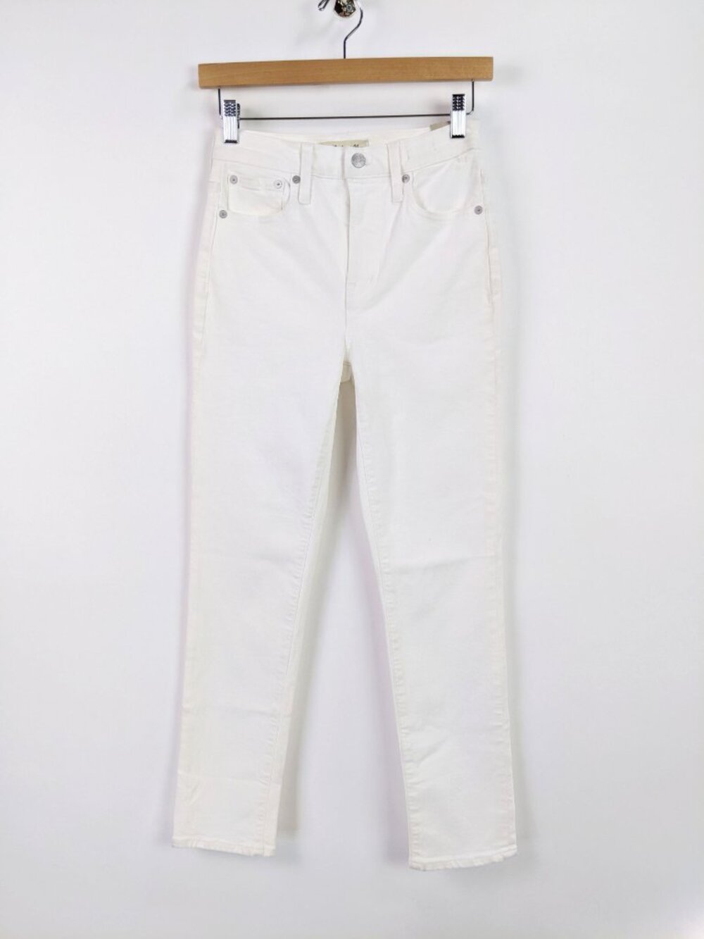 Madewell Womens The Perfect Vintage Jeans White High Rise Size 23